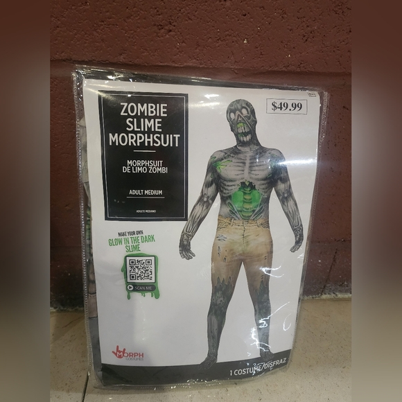 Zombie Dead Monster Adult Men Halloween Costume Size Medium NEW With Slime Kit - Picture 1 of 6